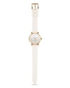 Take a classic approach to accessorizing with this leather strap watch from kate spade new york. With a gold-plated case and Mother-of-Pear dial, it's a timeless choice.