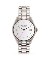 Make this silver-plated stunner from kate spade new york a go-to to add practicality to your portfolio. This watch boasts a polished look, so wear it to finish crisp, tailored styles. Make this silver-plated stunner from kate spade new york a go-to to add practicality to your portfolio. This watch boasts a polished look, so wear it to finish crisp, tailored styles.