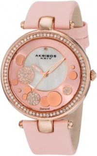 Akribos XXIV Women's AKR434PK Impeccable Quartz Diamond Sunray Mother-Of-Pearl Light Pink Dial Watch Akribos XXIV Women's AKR434PK Impeccable Quartz Diamond Sunray Mother-Of-Pearl Light Pink Dial Watch