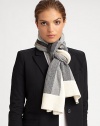 Giants half check design adds signature style to this luxurious cashmere wrap.Cashmere19 X 77Dry cleanImported