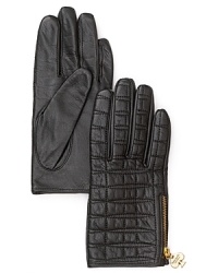 Make a zip statement by pairing these quilted kate spade leather gloves with an all-black coat. Make a zip statement by pairing these quilted kate spade leather gloves with an all-black coat.