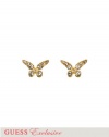 GUESS Gold-Tone Butterfly Post Earrings, GOLD