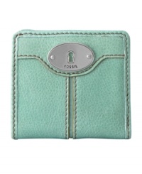 Unlock the secret to laid back vintage style with this charming lock detailed wallet by Fossil. This easy access bifold design delivers accessibility and boho-chic appeal all in one. Unlock the secret to laid back vintage style with this charming lock detailed wallet by Fossil. This easy access bifold design delivers accessibility and boho-chic appeal all in one.