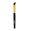 The beveled shape of Eyelid Shading Brush is designed for dual use with no color-mixing? risk: the flat side applies light-colored shadow over the whole eyelid, while the beveled side applies darker shadow for intensity and definition.