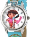Nickelodeon Kids' DTE834 Dora blue strap analgoue Watch