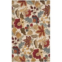 Safavieh Blossom Collection BLM863B Handmade Ivory and Multi Hand Spun Wool Area Rug, 8-Feet by 10-Feet Safavieh Blossom Collection BLM863B Handmade Ivory and Multi Hand Spun Wool Area Rug, 8-Feet by 10-Feet