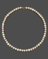 Pretty pearls for your little princess. This strand of cultured freshwater pearls (5-6 mm) features pearls of different color. Set in 14k gold. Approximate length: 14 inches.