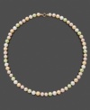 Pretty pearls for your little princess. This strand of cultured freshwater pearls (5-6 mm) features pearls of different color. Set in 14k gold. Approximate length: 14 inches.