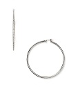 Add eve-catching sparkle to your look with these pave hoop earrings from Lauren Ralph Lauren.