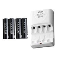 Nikon EN-MH2-B4/MH-73 2 hour Charger with 4 2300mAh Ni-MH AA Rechargeable Batteries - Retail Packaging Nikon EN-MH2-B4/MH-73 2 hour Charger with 4 2300mAh Ni-MH AA Rechargeable Batteries - Retail Packaging