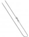 ZFCG001-W 14 KT White Gold 0.6mm 14k Baby Box Chain 16 inch to 24 inch