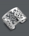 Elegant style at extreme affordability. Touch of Silver's beautifully-crafted cuff bracelet features an elegant scrolling design set in silver-plated steel. Approximate diameter: 2-1/2 inches. Approximate width: 1-8/10 inches.