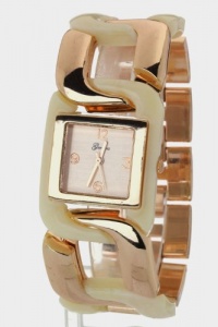 Trendy Fashion Jewelry - 2 Tone Chain Design Watch - By Fashion Destination (Ivory/Rosegold) | Free Shipping Trendy Fashion Jewelry - 2 Tone Chain Design Watch - By Fashion Destination (Ivory/Rosegold) | Free Shipping