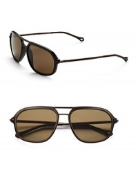 Handsomely crafted resin frames are designed with polarized lenses and double-bridge detail. Double-bridge detail Polarized lenses 100% UV protective Made in Italy Handsomely crafted resin frames are designed with polarized lenses and double-bridge detail. Double-bridge detail Polarized lenses 100% UV protective Made in Italy