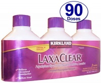 Kirkland LaxaClear, 90 Daily Doses, Polyethylene Glycol 3350 (3 Pack), Compare to Miralax Active Ingredient Kirkland LaxaClear, 90 Daily Doses, Polyethylene Glycol 3350 (3 Pack), Compare to Miralax Active Ingredient