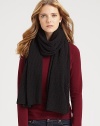 Offering must-touch texture, a cashmere scarf with a pretty, lace-inspired pattern.CashmereAbout 28 X 85Imported