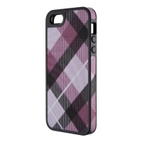 Speck Products FabShell Fabric-Covered Case for iPhone 5 - Retail Packaging - MegaPlaid Mulberry/Black Speck Products FabShell Fabric-Covered Case for iPhone 5 - Retail Packaging - MegaPlaid Mulberry/Black