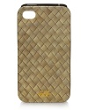 Jack Spade juxtaposes a woven print with the high-tech iPhone 4S for a playful contrast on this protective case.