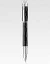 Highly polished, lacquer Fineliner style with laser-engraved detail, and embossed logo emblem.FinelinerPlatinum-plated clipEmbossed logo emblemAbout 5¼ longMade in Germany