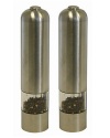 iTouchless Automatic Stainless Steel Pepper Mill and Salt Grinder (2 Pack)