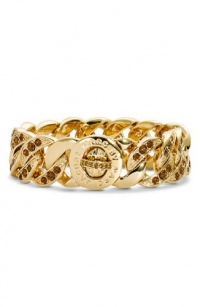 MARC BY MARC JACOBS Small Katie Boxed Pavé Turnlock Bracelet - 10K Gold Smoke Topaz MARC BY MARC JACOBS Small Katie Boxed Pavé Turnlock Bracelet - 10K Gold Smoke Topaz