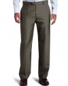 Kenneth Cole Reaction Men's Stria Crosshatch Modern Fit Flat Front Dress Pant