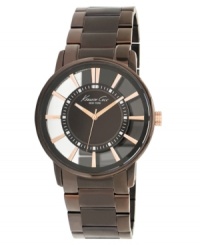 Leave nothing to mystery with this intriguing watch from Kenneth Cole New York. Leave nothing to mystery with this intriguing watch from Kenneth Cole New York.
