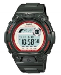Ebb and flow with the tides with this multifunctional digital Baby-G watch. Ebb and flow with the tides with this multifunctional digital Baby-G watch.