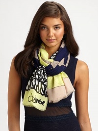 This ultra-lightweight, ultra-versatile modal accessory is adorned with a brilliant abstract print and Diane's signature.ModalAbout 40 X 70Dry cleanImported This ultra-lightweight, ultra-versatile modal accessory is adorned with a brilliant abstract print and Diane's signature.ModalAbout 40 X 70Dry cleanImported