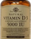 Solgar Vitamin D3 (Cholecalciferol) 5000 IU 240 Vegetable Capsules