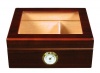Quality Importers Desktop Humidor, Capri-Glasstop