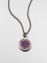 A long chain link style with signature stations in various shapes and sizes. Rhodium and palladium-plated brassEnamelLength, about 16Spring ring closureImported A long chain link style with signature stations in various shapes and sizes. Rhodium and palladium-plated brassEnamelLength, about 16Spring ring closureImported