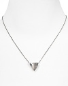Elizabeth and James' striking sterling silver thorn pendant will stamp every look with an edge. Adorned with white sapphire stones, this piece epitomizes understated cool.