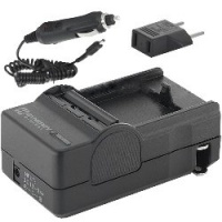 Mini Battery Charger Kit - with fold-in wall plug, car and EU adapters Mini Battery Charger Kit - with fold-in wall plug, car and EU adapters