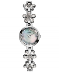Antique-inspired florets create a beautiful look you'll love with this GUESS watch. Antique-inspired florets create a beautiful look you'll love with this GUESS watch.