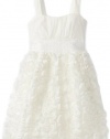 Ruby Rox Kids Girls 7-16x Rosette Dress, White, 12