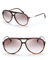 Tortoise-shell frames belong in everyone's wardrobe, and Tom Ford's aviators are the gold standard in style.