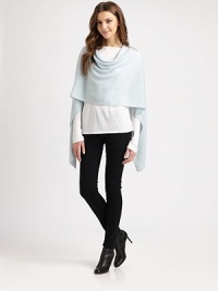 Soft cashmere surrounds your shoulders with chill-chasing warmth all year long.CashmerePoncho stylingLonger in the backAbout 16½ from front shoulder to hemHand wash or dry cleanImported