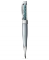 Make lasting memories. Swarovski's crystalline USB pen, with silver-tone details and Indian Sapphire-colored crystals, combines a bit of the old with the new in style and function. Approximate size: 5-4/5 x 6/10 inches. Memory 4 GB. Make lasting memories. Swarovski's crystalline USB pen, with silver-tone details and Indian Sapphire-colored crystals, combines a bit of the old with the new in style and function. Approximate size: 5-4/5 x 6/10 inches. Memory 4 GB.