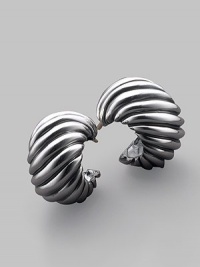 From the Silver Classics Collection. Aptly named for both its texture and shape, this bold yet graceful design delicately hugs the ear. Sterling silver Length, about ¾ Post back Made in USA From the Silver Classics Collection. Aptly named for both its texture and shape, this bold yet graceful design delicately hugs the ear. Sterling silver Length, about ¾ Post back Made in USA
