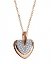 Effy Jewlery 14K Two Tone Gold Diamond Heart Pendant, .13 TCW