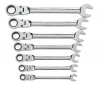 GearWrench 9700 7 Piece Flex-Head Combination Ratcheting Wrench Set SAE