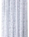 Ricardo Romance Lace White Lace Fabric Shower Curtain With An Attached Valance, 72 X 72 Long