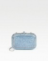 Crystallized beads add a touch of glam and sparkle to this structured metal minaudiere.Removable chain strap, 9 dropSlide-lock closureNappa leather lining6W X 4H X 1½DImported
