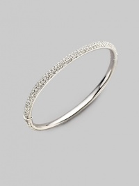 EXCLUSIVELY AT SAKS. Three rows of crystal impart their endless sparkle to a slender bangle, to wear alone or stack with others. Crystal Rhodium plated Diameter, about 2½ Hinged with push-lock clasp Imported Please note: Bracelets sold separately. EXCLUSIVELY AT SAKS. Three rows of crystal impart their endless sparkle to a slender bangle, to wear alone or stack with others. Crystal Rhodium plated Diameter, about 2½ Hinged with push-lock clasp Imported Please note: Bracelets sold separately.