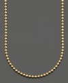 Perfect for pendants or beautiful on its own, this gold bead chain necklace is crafted in 14k gold. Approximate length: 16 inches + 2-inch extender.