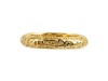 Delatori 18kt Gold Plated Sterling Silver Scroll Design Stackable Band Ring