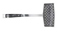 Steven Raichlen Best of Barbecue Forged Stainless and Packwood Fish Spatula Steven Raichlen Best of Barbecue Forged Stainless and Packwood Fish Spatula