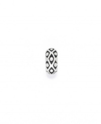 A pretty, patterned bead in etched sterling silver. Donatella is a playful collection of charm bracelets and necklaces that can be personalized to suit your style! Available exclusively at Macy's. A pretty, patterned bead in etched sterling silver. Donatella is a playful collection of charm bracelets and necklaces that can be personalized to suit your style! Available exclusively at Macy's.