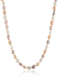 Multi-Color Pink Baroque Freshwater Cultured Pearl Endless Necklace, 50 Multi-Color Pink Baroque Freshwater Cultured Pearl Endless Necklace, 50